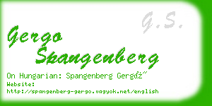 gergo spangenberg business card